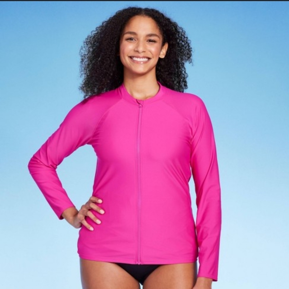 UPF 50 Full Zip Mock Neck Rash Guard Kona Sol